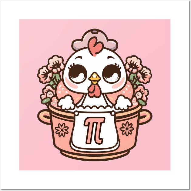 Chicken Pot Pi Wall Art by Moulezitouna